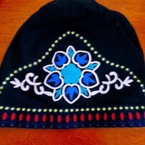 Embroidery cotton hat